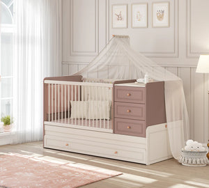 Lettino per Neonati Baby Elegance con Ruote (Affiancabile al Letto della Mamma)  (80x180 cm)
