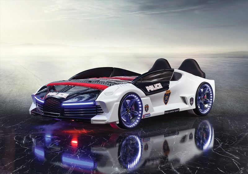 Moon Aero Police Complete Car Bed 90x190cm