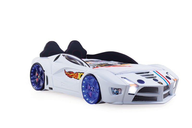 Luxury Premium Car Bed with LED and Speakers 90x190cm