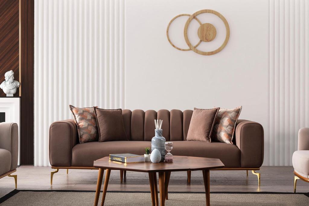 Alpha Divani Set Moderni - Marrone