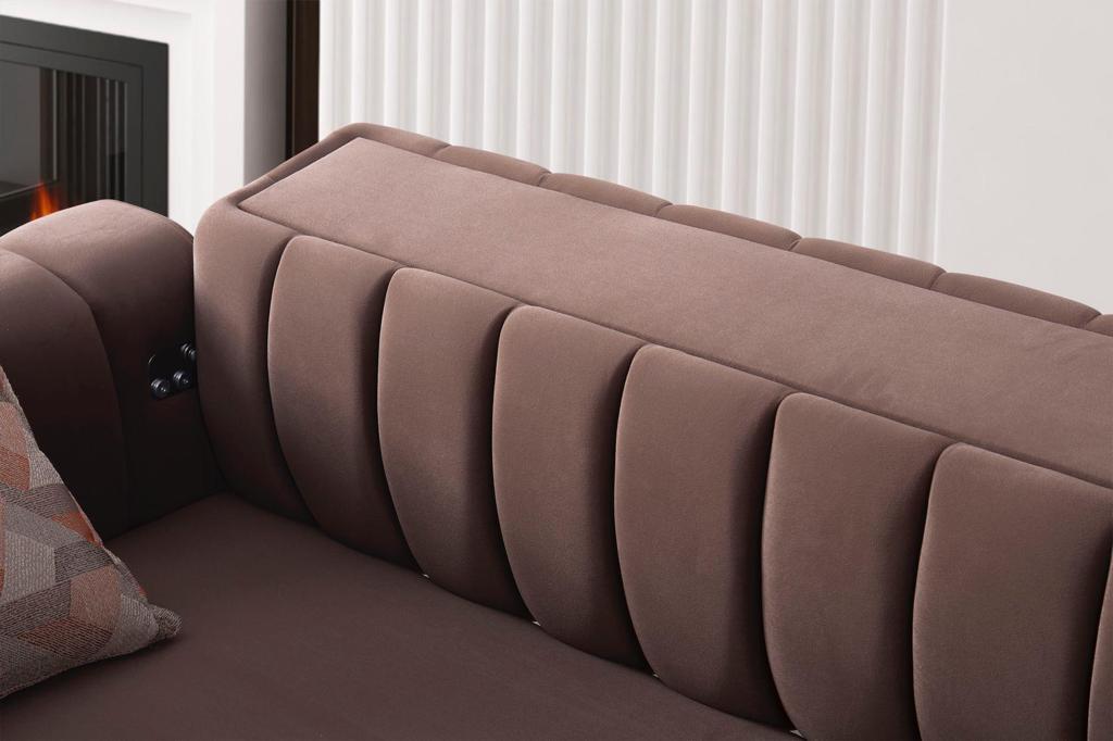 Alpha Divani Set Moderni - Marrone