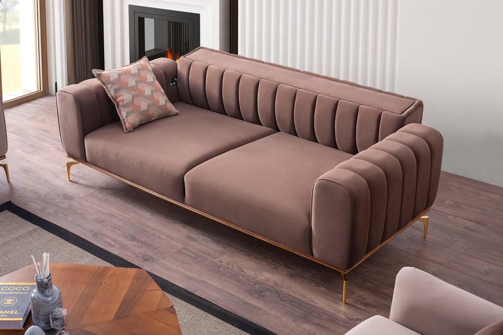 Alpha Divani Set Moderni - Marrone