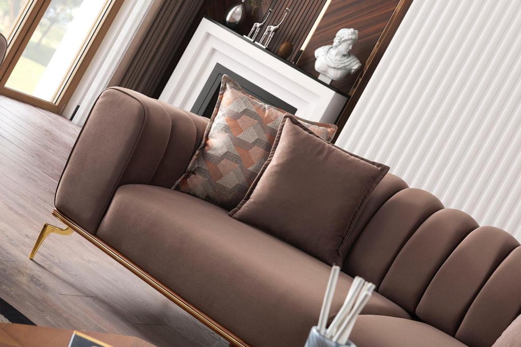 Alpha Divani Set Moderni - Marrone