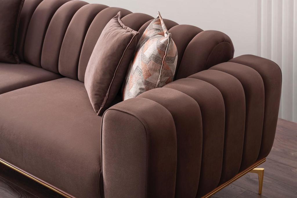 Alpha Divani Set Moderni - Marrone