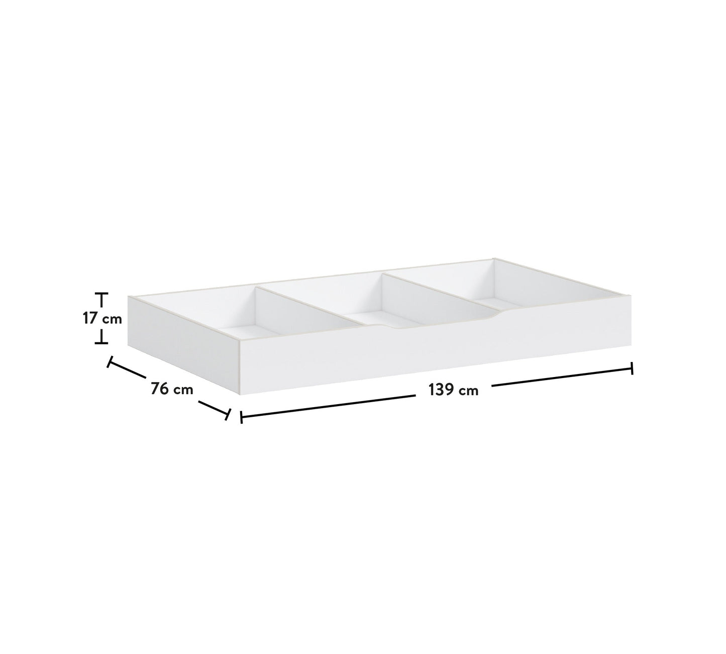 Cassetto Fondo Bianco Montessori (70x140 Cm)