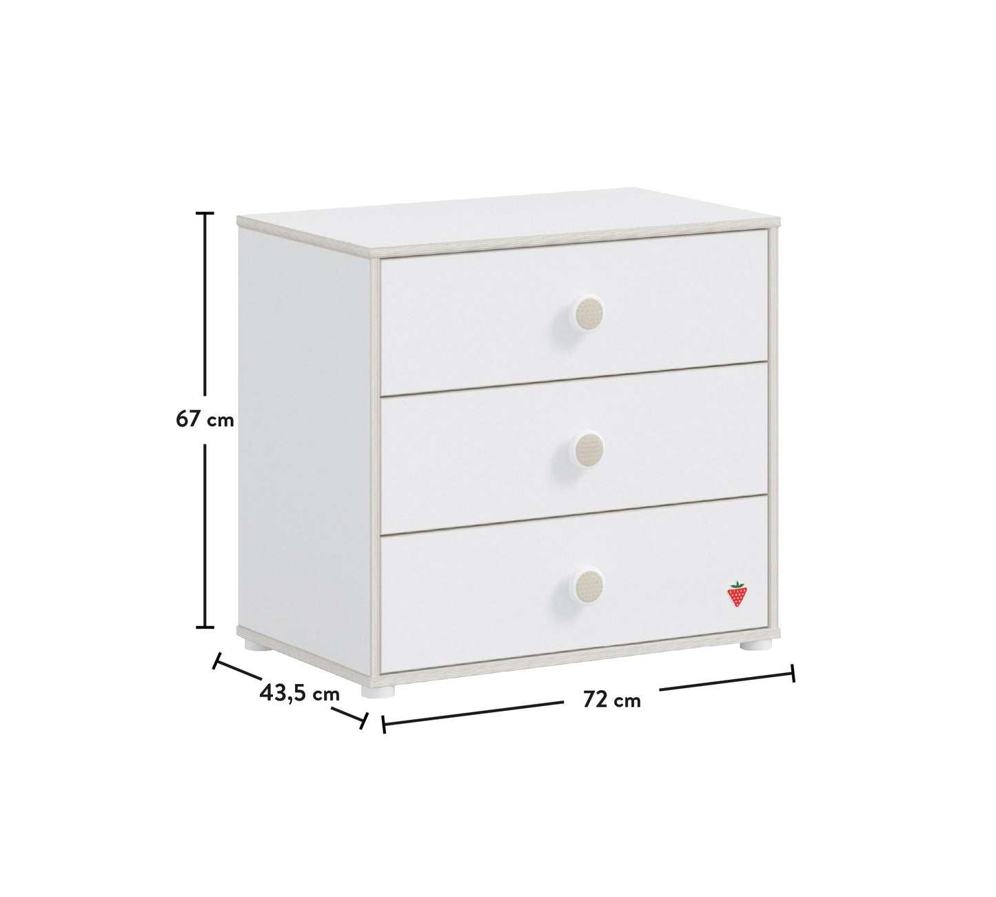 Comò piccolo Bianco Montessori