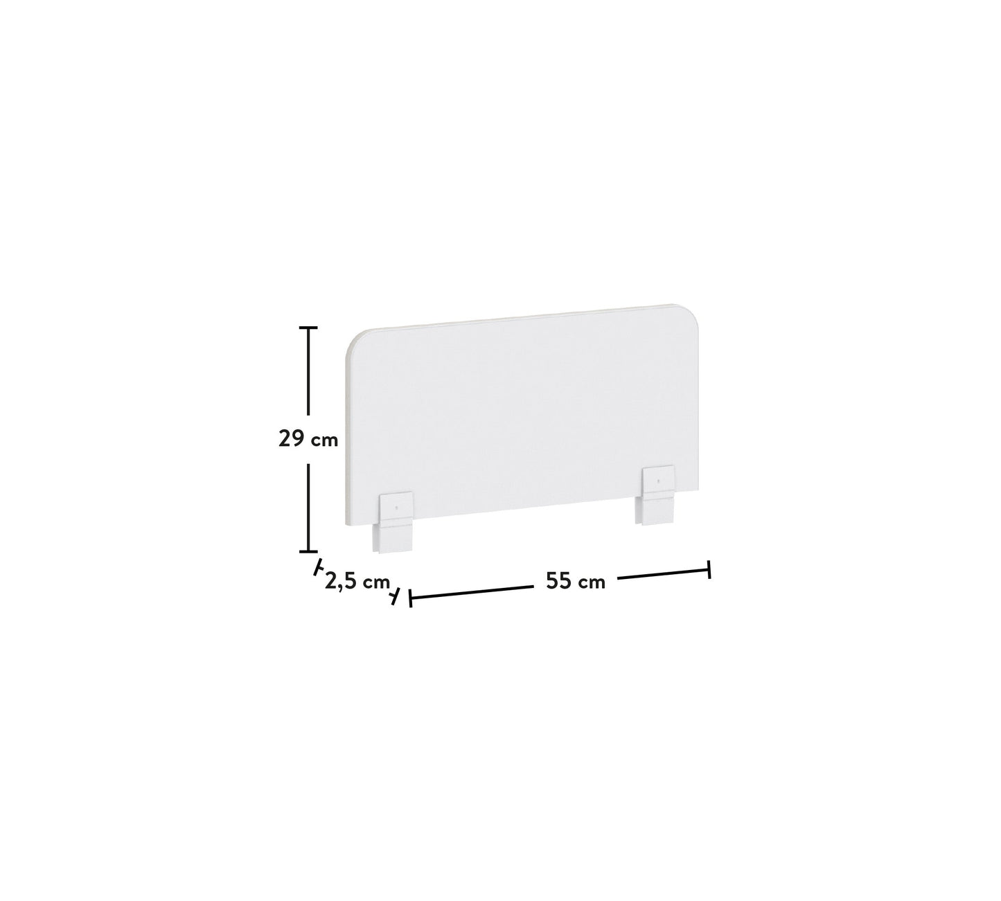 Barra di sicurezza con pannello bianco Montessori