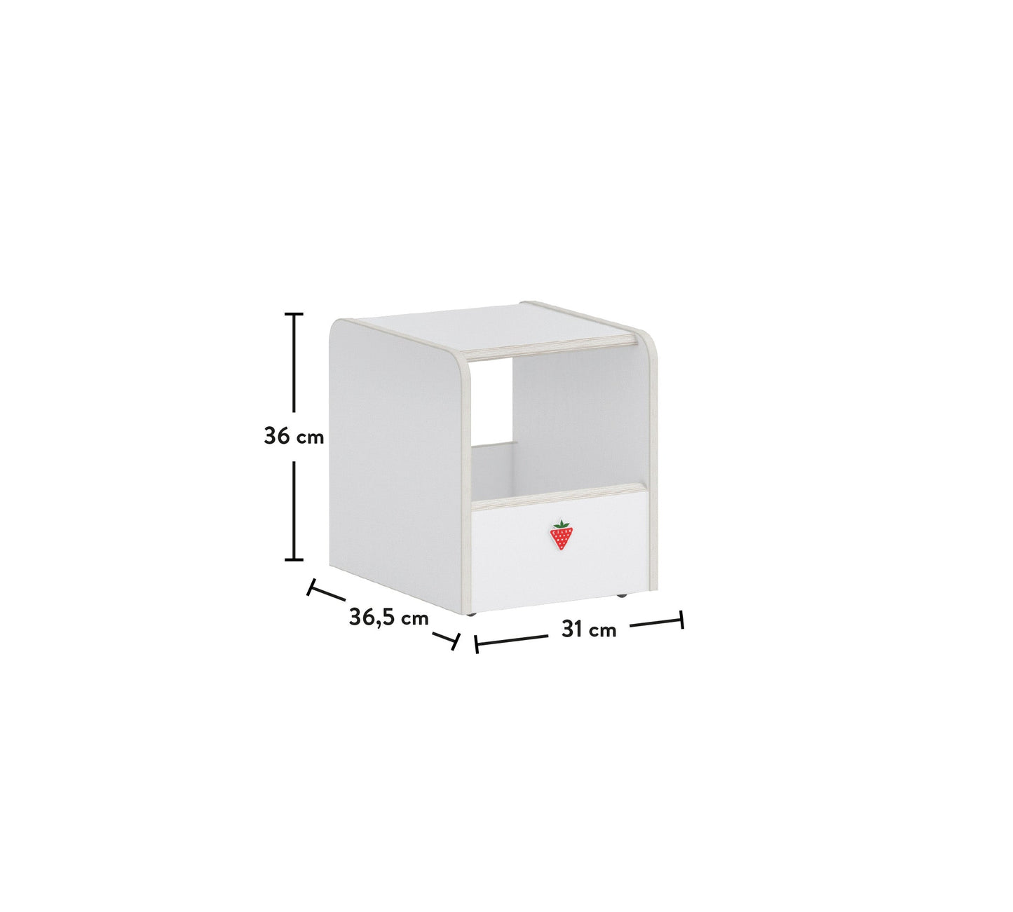Scatola dei giocattoli/puff bianco Montessori