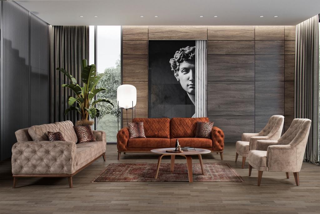 Athens Divani Set Moderni (3+3+1+1)