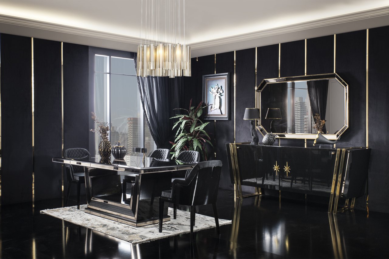 Black Gold Sala Da Pranzo
