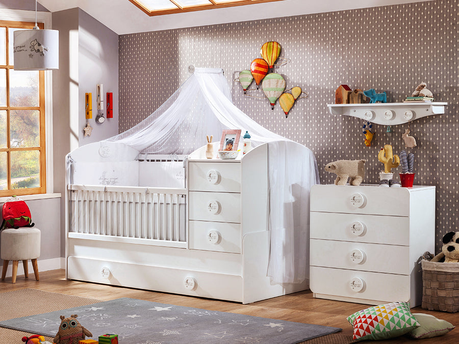 Set cameretta completa bianco Baby Cotton