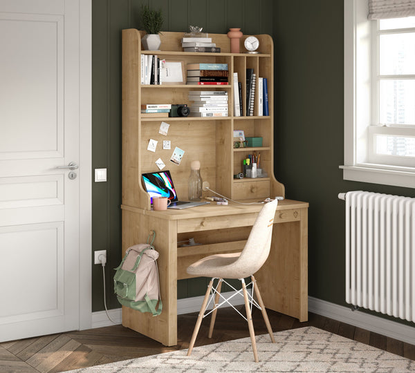 Scrivania Mocha (con unità di lavoro alta)