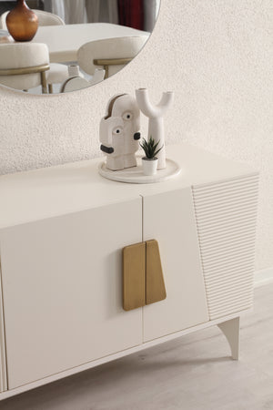 Madie Moderna Tirilia a 4 Ante con Dettagli Oro