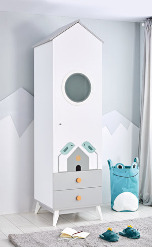 Armadio Bird House con Cassetti