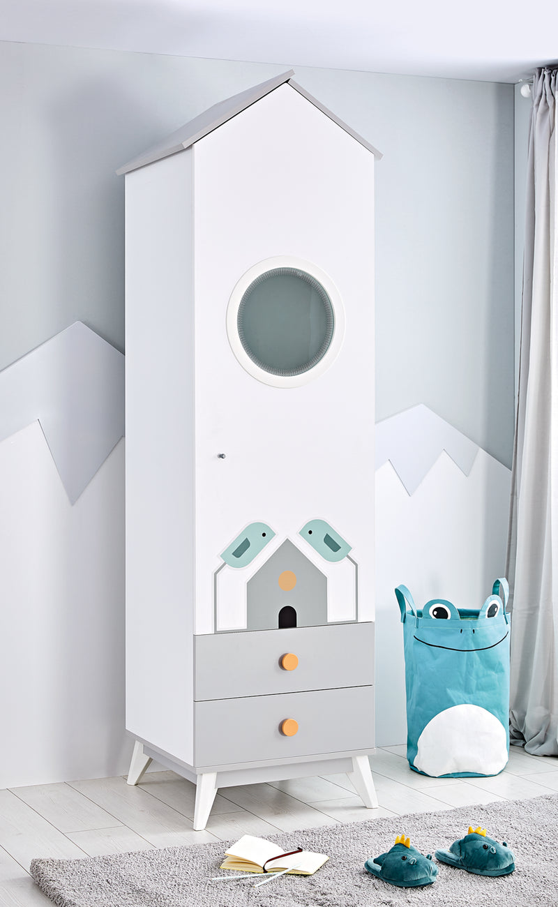 Armadio Bird House con Cassetti