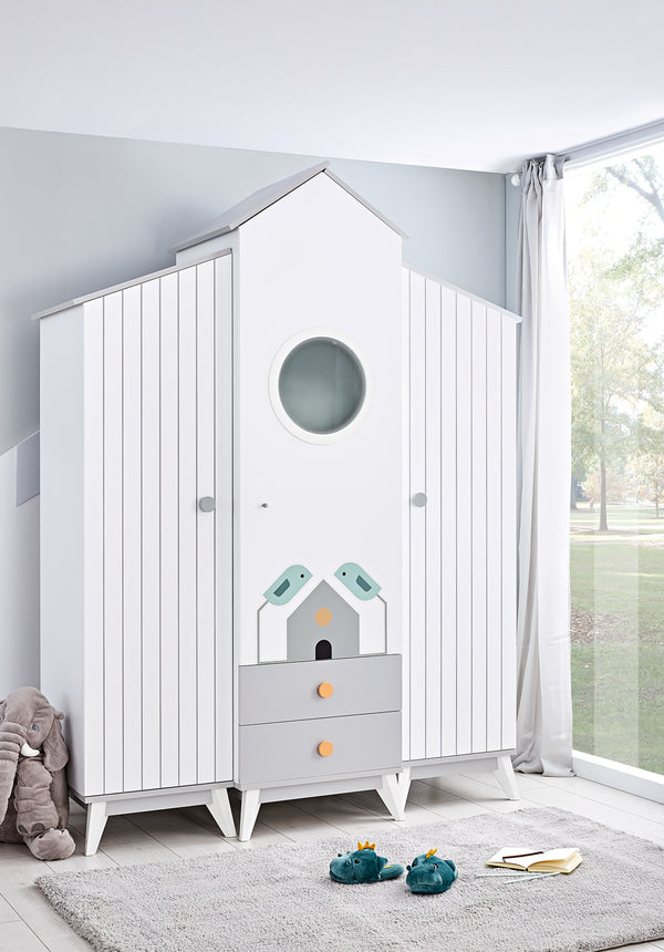 Armadio Bird House con Cassetti