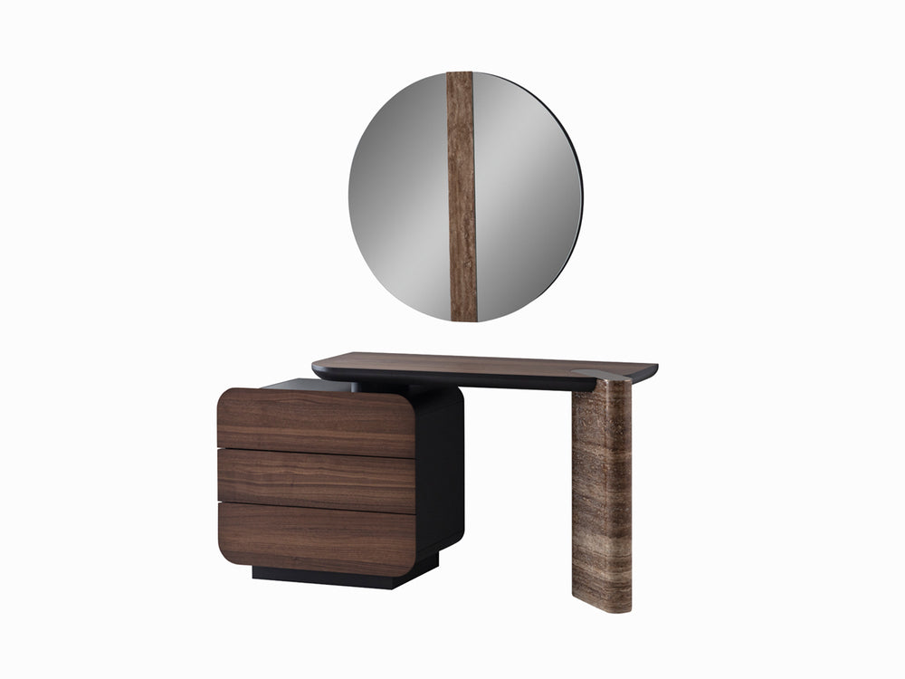 Maybach Comò in Noce con Specchio