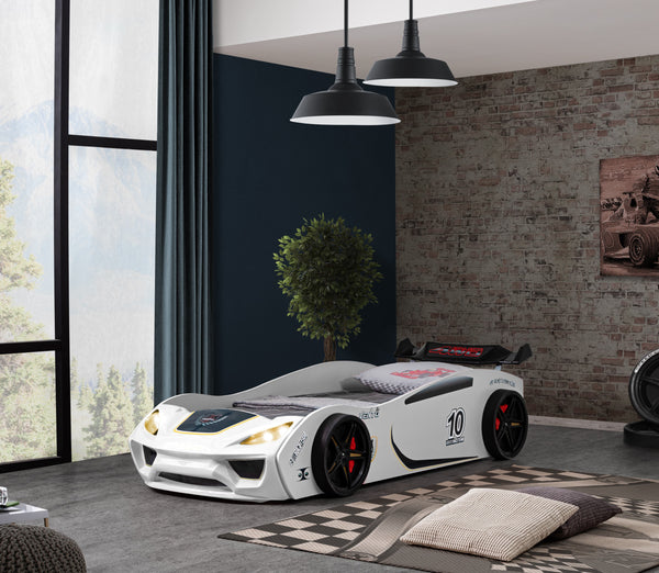 Vento LED Car Bed 90x190cm (Red/White/Blue/Black)