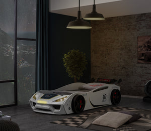 Vento LED Car Bed 90x190cm (Red/White/Blue/Black)