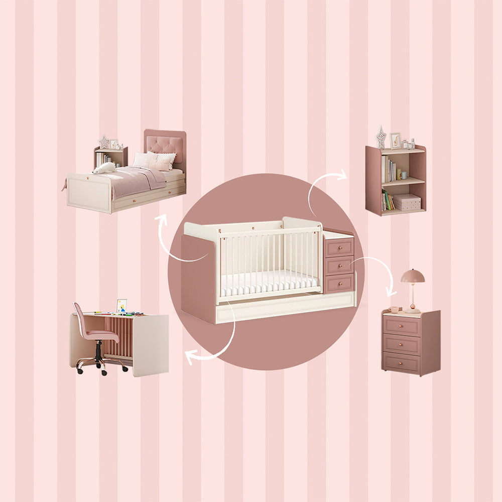Lettino per Neonati Baby Elegance con Ruote (Affiancabile al Letto della Mamma)  (80x180 cm)