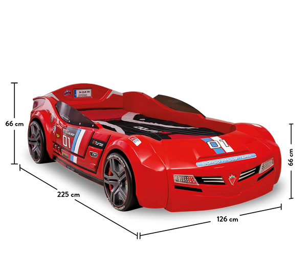 Biturbo Kinderautobett (Matratze inklusive)