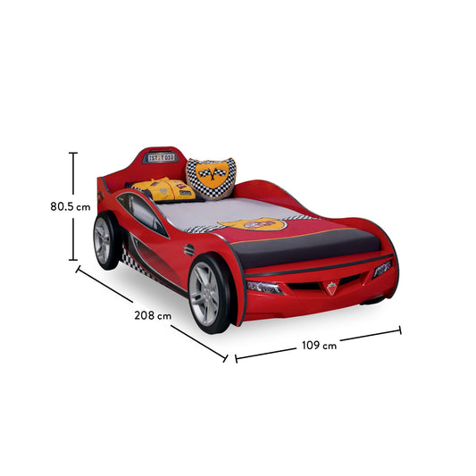 Coupe Auto letto macchina per bambini - (90x190 Cm) - Rosso