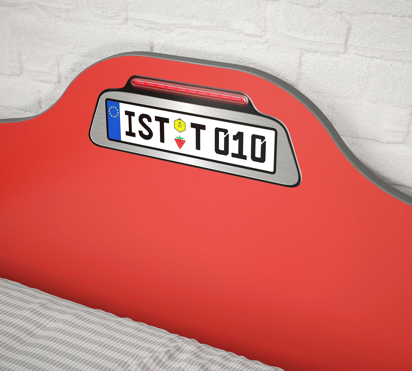 Coupé Auto letto macchina per bambini (con letto amico)  (90x190 - 90x180 Cm) - Rosso