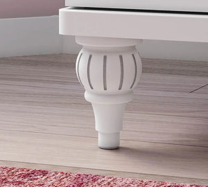 Camera Completa Romantica: Letto (100x200), Armadio 3 Ante e Scrivania con Unità + Materasso in Omaggio