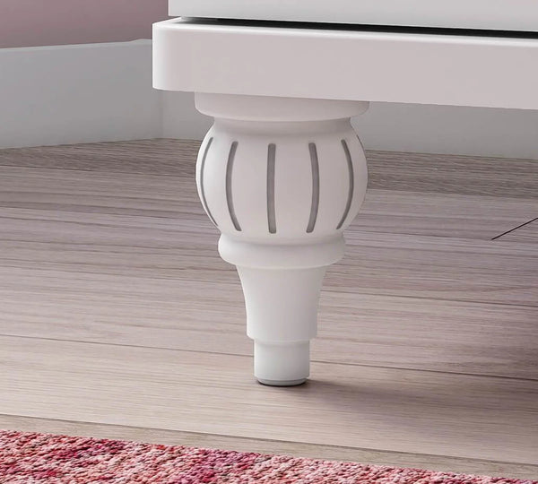 Camera Completa Romantica: Letto (100x200), Armadio 3 Ante e Scrivania con Unità + Materasso in Omaggio