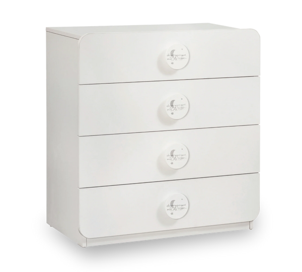 Set Cameretta Neonato Baby Cotton - Letto Co-sleeping, Armadio e Comò con Materasso Gratis