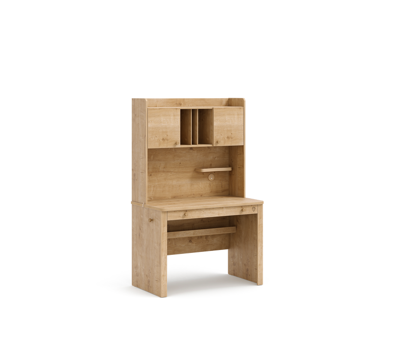 Mocha Small Desk and Storage Unit