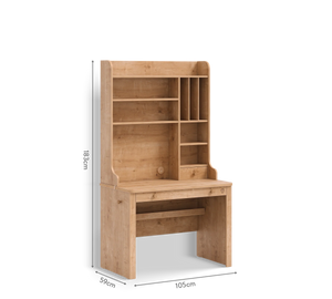 Camera Completa Mocha: Letto (100x200), Armadio 3 Ante Line e Scrivania con Unità Alta + Materasso in Omaggio