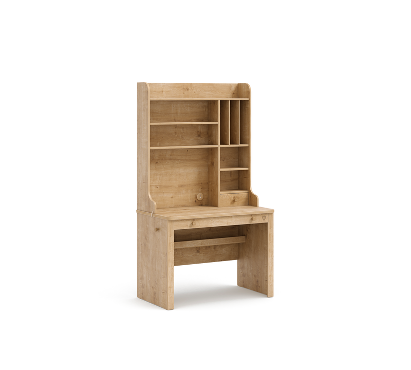 Mocha Desk (with tall work unit)