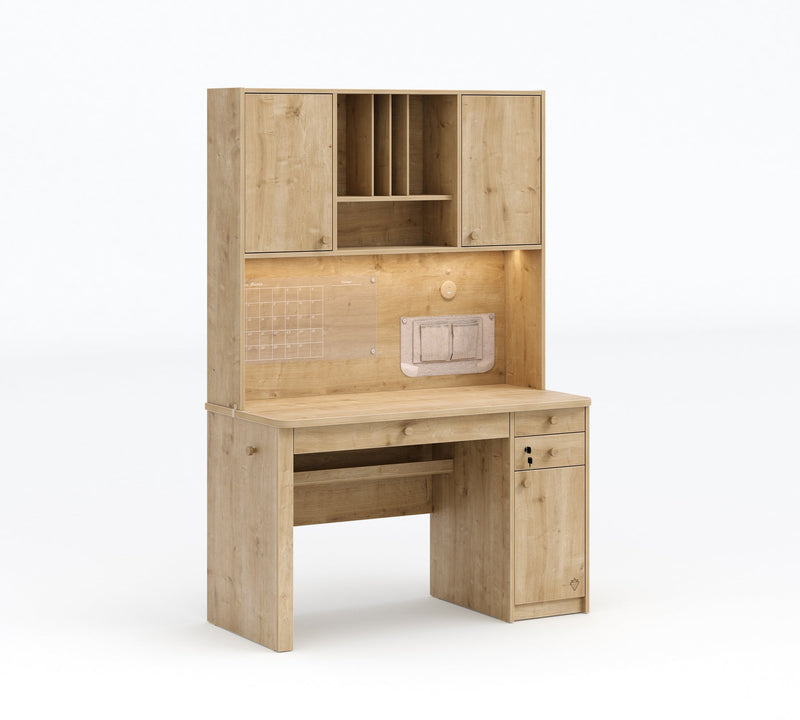 Mocha Large Desk (with unit)