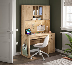 Mocha Ampia scrivania (con unità)