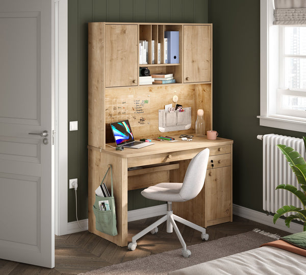 Mocha Ampia scrivania (con unità)