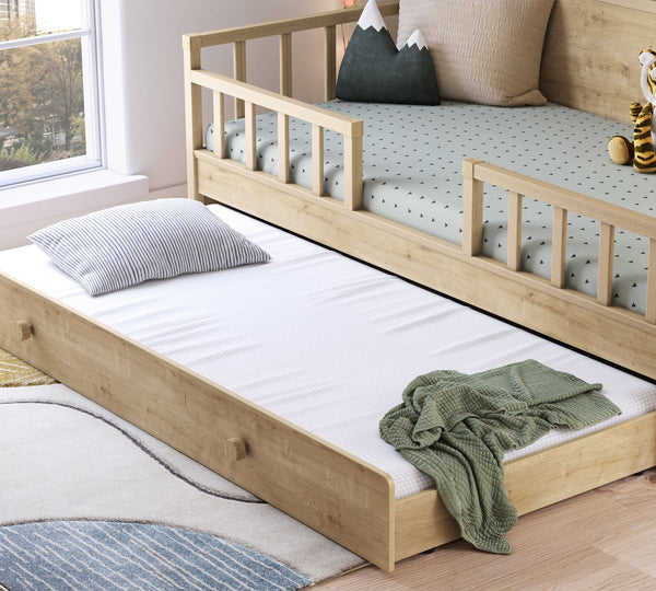 Sofa bed with drawers (100x200 cm)