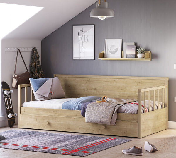 Sofa bed with drawers (100x200 cm)