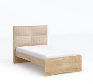 Letto rivestito in mocha