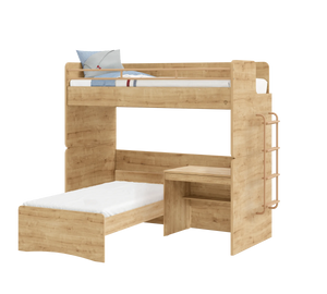 Letto a Castello Studio Rovere Set‑8 (90 × 200 cm)