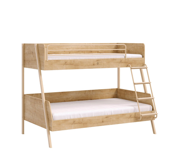 Letto A Castello Grande In Legno Quercia