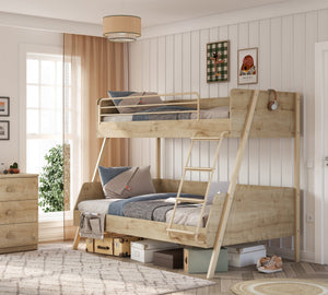 Letto A Castello Grande In Legno Quercia