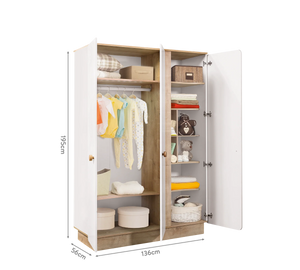 Camera Completa Natura Baby: Lettino Evolutivo, Armadio 3 Ante e Cassettiera con Tavolo + Materasso in Omaggio