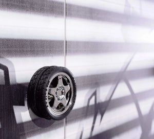 Habitación completa Champion Racer: Cama Biturbo Roja, Armario de 3 puertas y Escritorio con unidad + Colchón de regalo