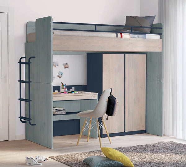 Letto a Castello Studio Trio Set-6