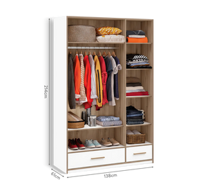 Camera Completa Modera: Letto Imbottito (100x200), Armadio 3 Ante e Scrivania con Unità + Materasso in Omaggio