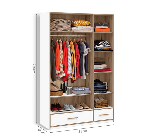 Camera Completa Modera: Letto Imbottito (100x200), Armadio 3 Ante e Scrivania con Unità + Materasso in Omaggio