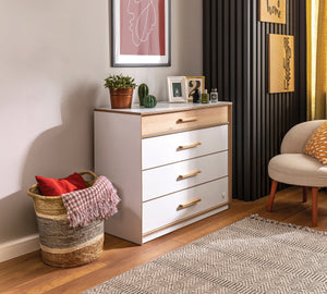 Modera Large Dresser 95.5cm Wide, Elegant and Functional - Height 82.5cm, Depth 45.5cm