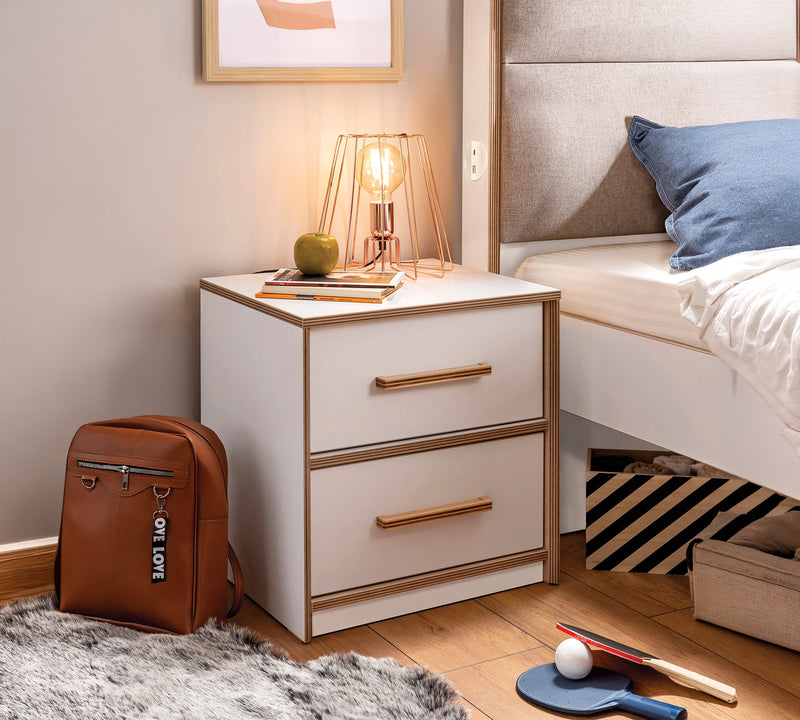 Comodino Modera Compatto 47,5 cm Larghezza 49,5 cm Altezza 40,5 cm Design Moderna e Funzionale