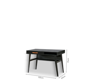 Dormitorio Completo Dark Metal: Cama Line (100x200), Armario 3 Puertas y Escritorio con Módulo + Colchón de Regalo